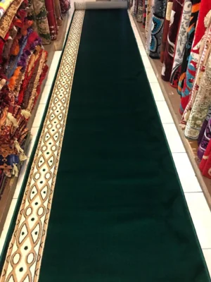 produk karpet masjid lokalal aqsa hijau polos mata