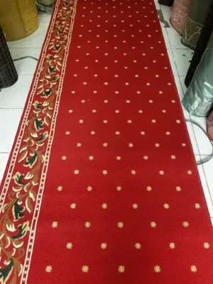 produk karpet masjid lokal asofa merah bintik