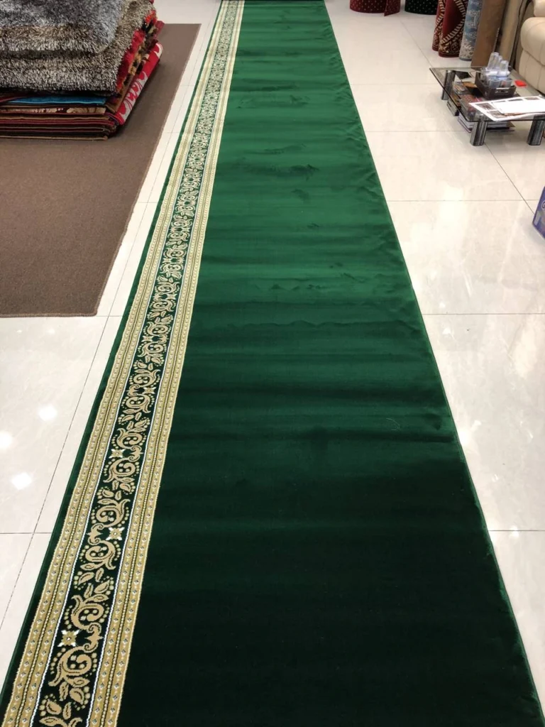 produk karpet masjid royal tebris hijau polos