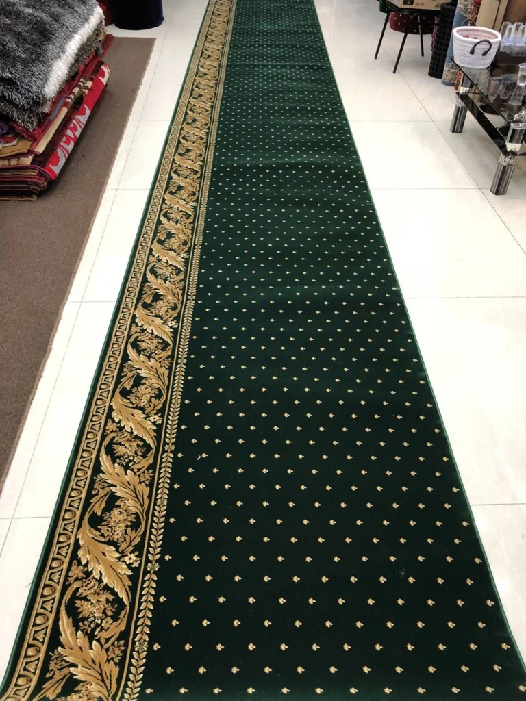 produk karpet masjid turki super mosque hijau bintik